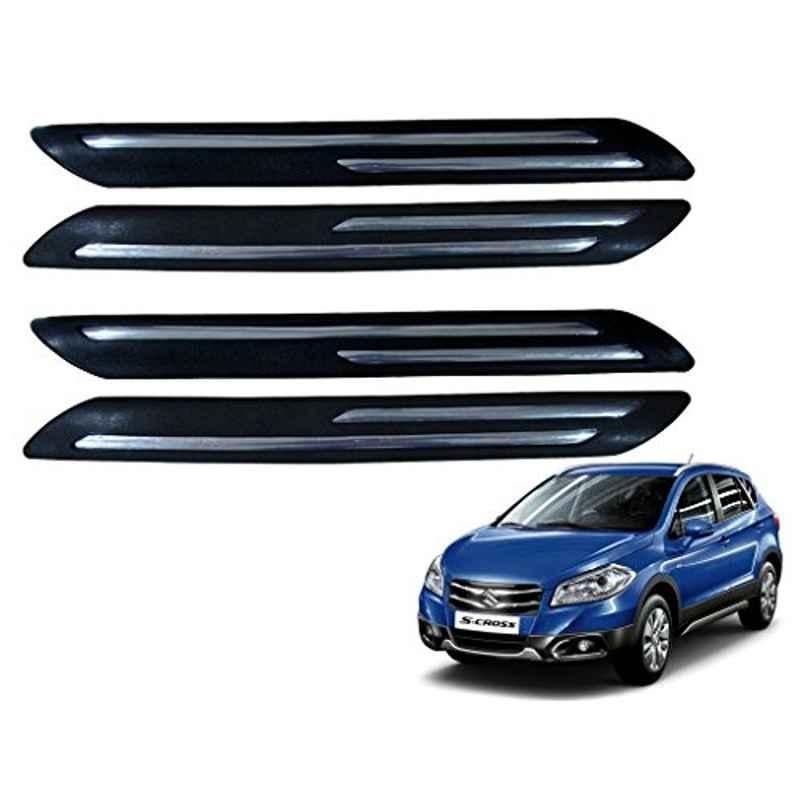Kozdiko 4 Pcs Double Chrome Bumper Protector Set for Maruti S Cross