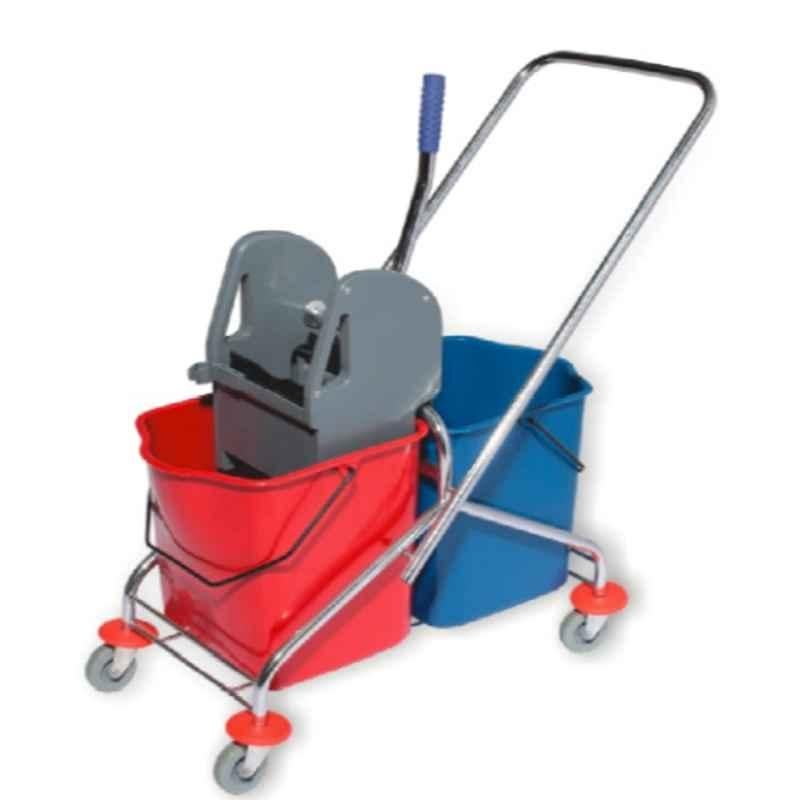 Baiyun 86x41x90cm 46L Red 2-Bucket Wringer Trolley (L), AF08072