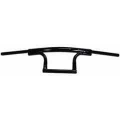 AOW Bike Handle Bar Dual Triple Curved Pipe Handlebar Black for Royal Enfield Classic