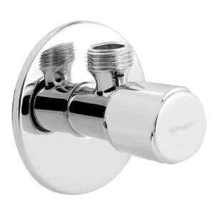 Somany Stable Stainless Steel Chrome Finish Silver Wall Mounted Angle Valve, 272210050021