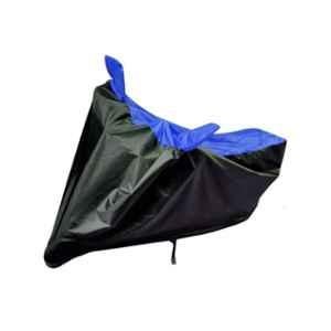 Riderscart Polyester Black & Blue Waterproof Two Wheeler Body Cover with Storage Bag for TVS Flyte