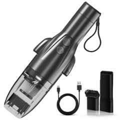 NexLev 60W 4000mAh Cordless Vacuum Cleaner with Copper Motor, LED Torch, Seat Belt Cutter & Window Breaker, VC-03