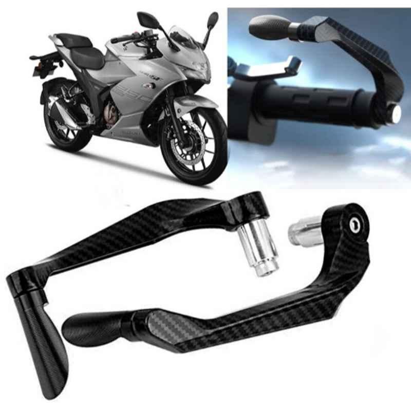 Auto Pearl 2 Pcs Aluminium Carbon Black Brake Clutch Lever Set for Suzuki Gixxer 250