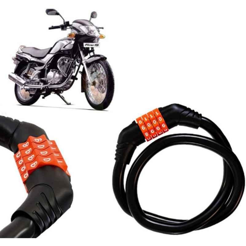 Auto Pearl Black & Orange 4 Digit Anti-Theft Combination Number Lock for Fiero F2