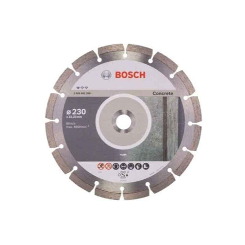 Bosch 230mm Steel Silver Diamond Disc for Concrete, 2608602200