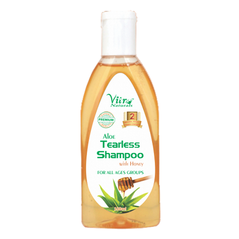 Vitro Naturals 100ml Aloe Tearless Shampoo, 89-04045-053590 (Pack of 10)