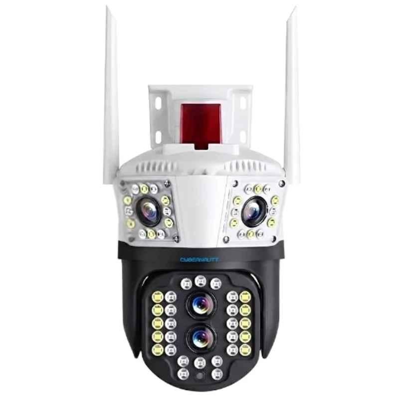 Cybernautt Z6F 8MP Dual Lens Wi-Fi HD Security Camera with Two-Way Audio, Full Color Night Vision, AI Human Motion Detection, TF Card & Cloud Storage