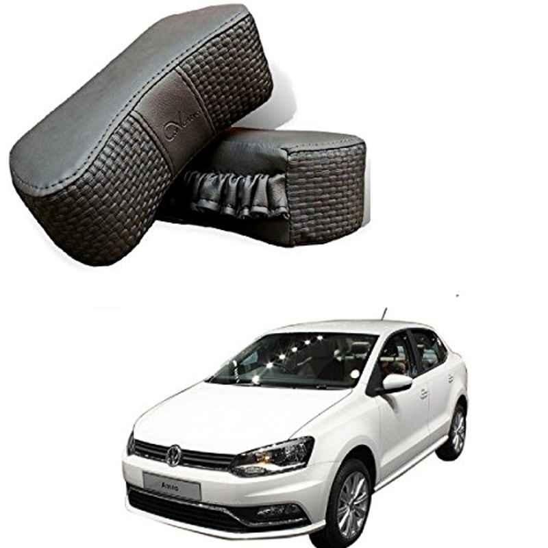 Kozdiko 2 Pcs Memory Foam Grey Neck Rest Cushion Pillow Set for Volkswagen Ameo