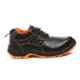 Agarson Passion Steel Toe Black & Orange Work Safety Shoes, Size: 7
