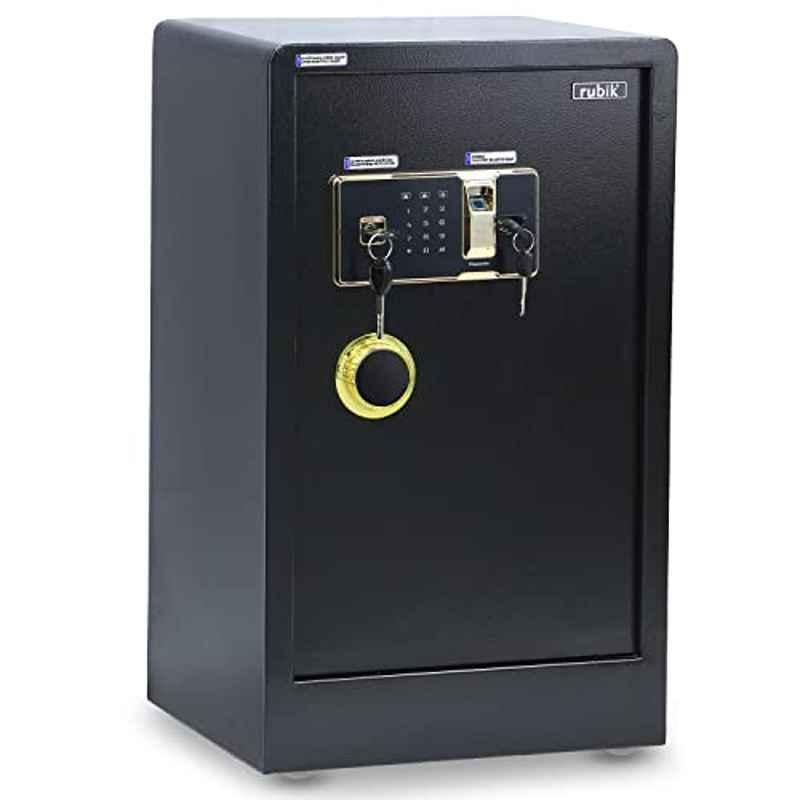 Rubik 43x36x70cm Black Safe Box Large with Dual Security Fingerprint