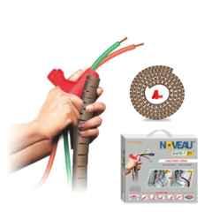 Noveau Safe-T-1ST 10mm 1.5mm Virgin HDPE Metallic Brown Cable Zipper with Colour Box, NSFZ10MB1105 (Pack of 2)
