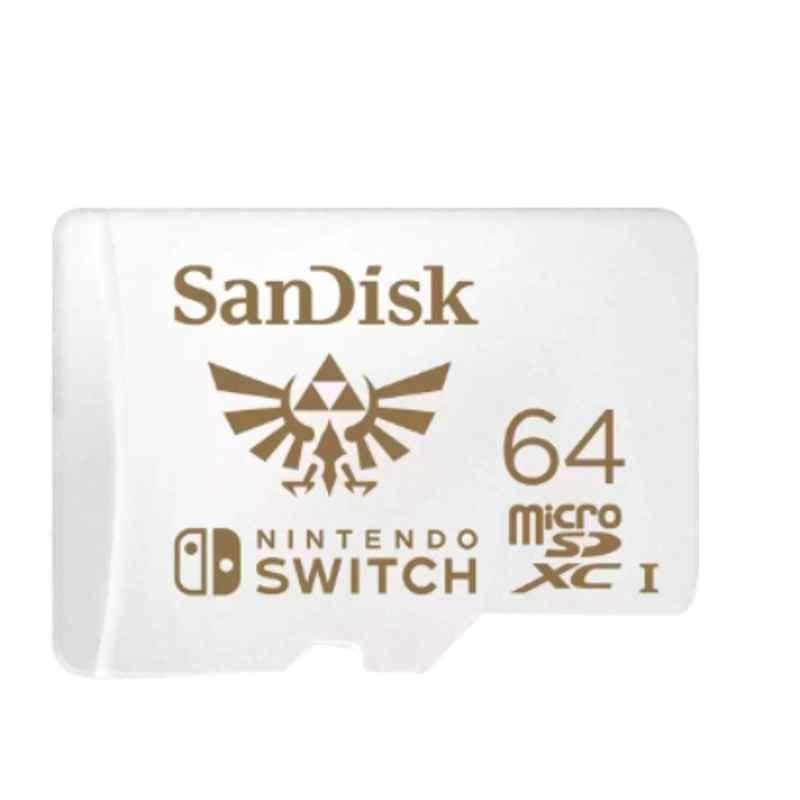 Sandisk 64GB microSDXC UHS-I Memory Card for Nintendo Switch, SDSQXAT-064G-GN3ZN