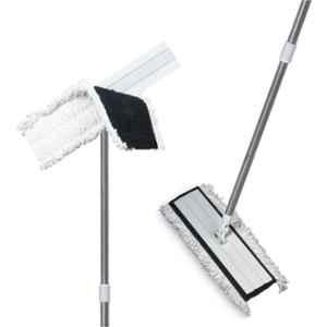 Vimal 16 inch Bhuhari-White Cotton Multi-Purpose Flat Mop with Extendable Handle