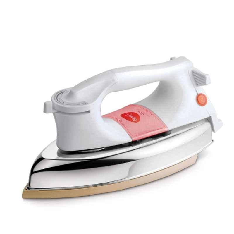 Pigeon Gale 1000W White & Gold Heavy Weight Dry Iron Press Box for Wrinkle Free Clothes