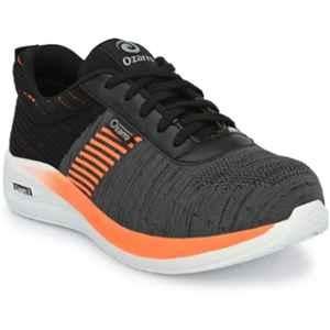 Ozarro Canvas Steel Toe Orange & Black Safety Shoes, S4430, Size: 11
