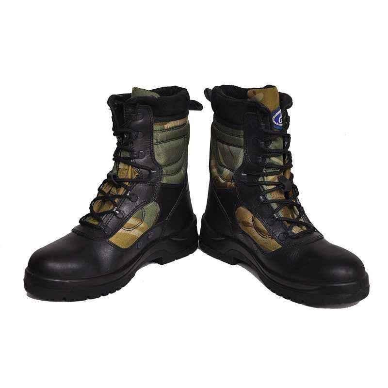 Allen Cooper AC 1228 PVC Olive Combat Boots, Size: 8
