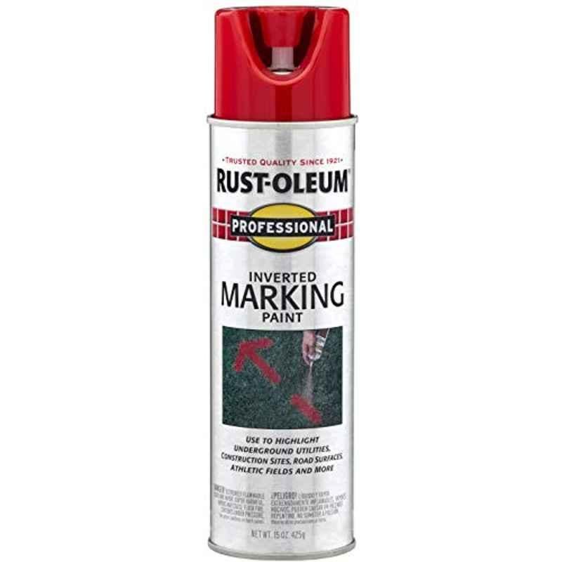 Rust-Oleum Professional 15oz Red Matte Inverted Marking Paint Spray