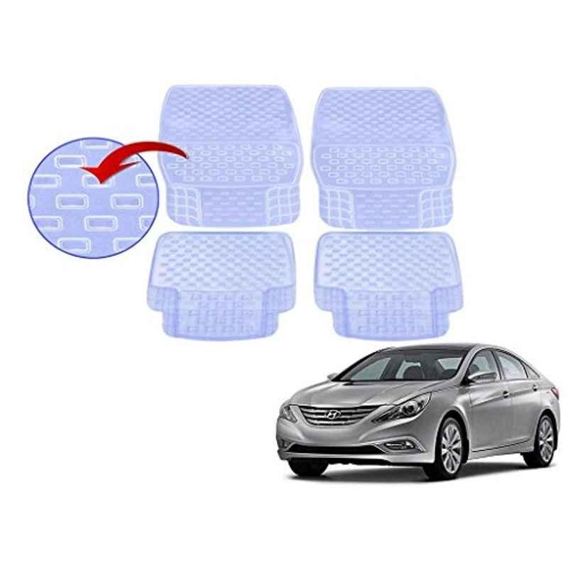 Kozdiko 93043 4 Pcs Rubber & PVC Clear Car Floor Mat Set for Hyundai Sonata