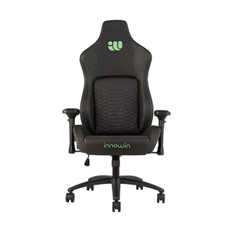 Innowin Argo Black & Green PU Leather High Back Ergonomic Chair