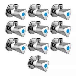 Fastgear Triangle Stainless Steel Silver Chrome Finish Angle Valve, FG108 (Pack of 10)