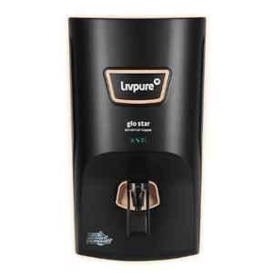 Livpure 7 Litre 40W RO+UV+UF Copper+Mineraliser 8 Stage Black Water Purifier, GLO STAR COPPER HR