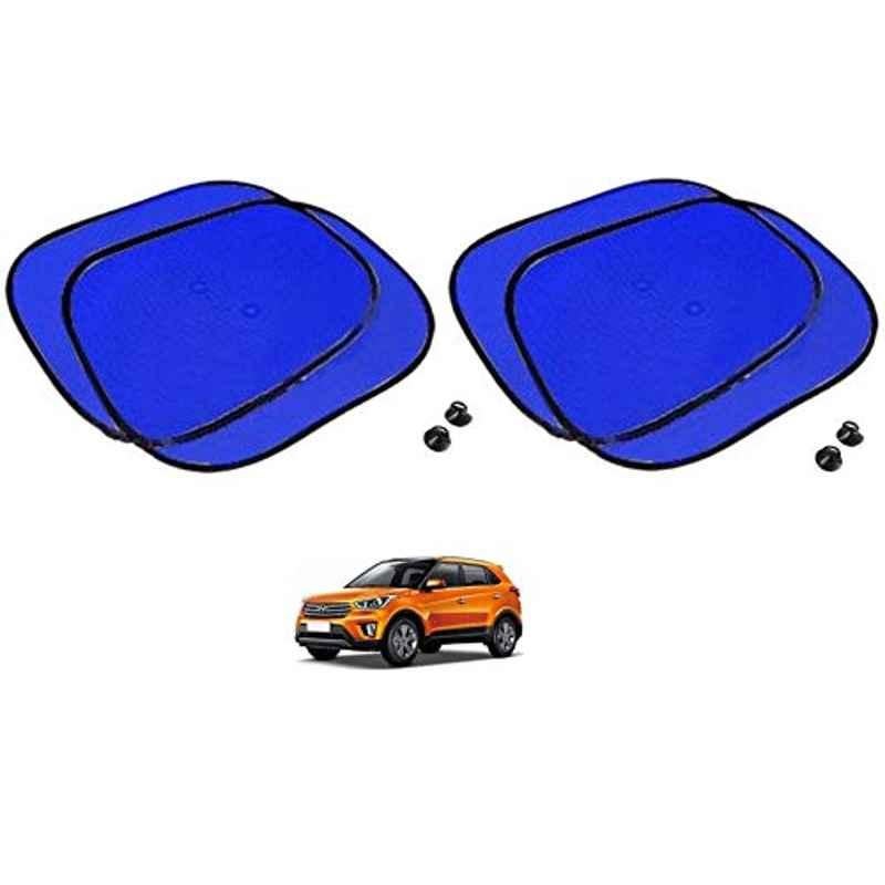 Kozdiko 4 Pcs Blue Chipkoo Car Window Sunshade Curtain Set for Hyundai Creta, koz_83012