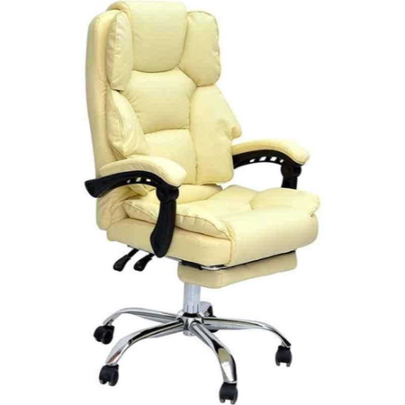 Karnak 10 kg 48x90x50cm PU Leather & Foam Yellow Executive Office Chair, KC91