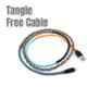 Crossloop 2.4A 1m Orange, Blue & Black Micro USB Cable, CSLM01