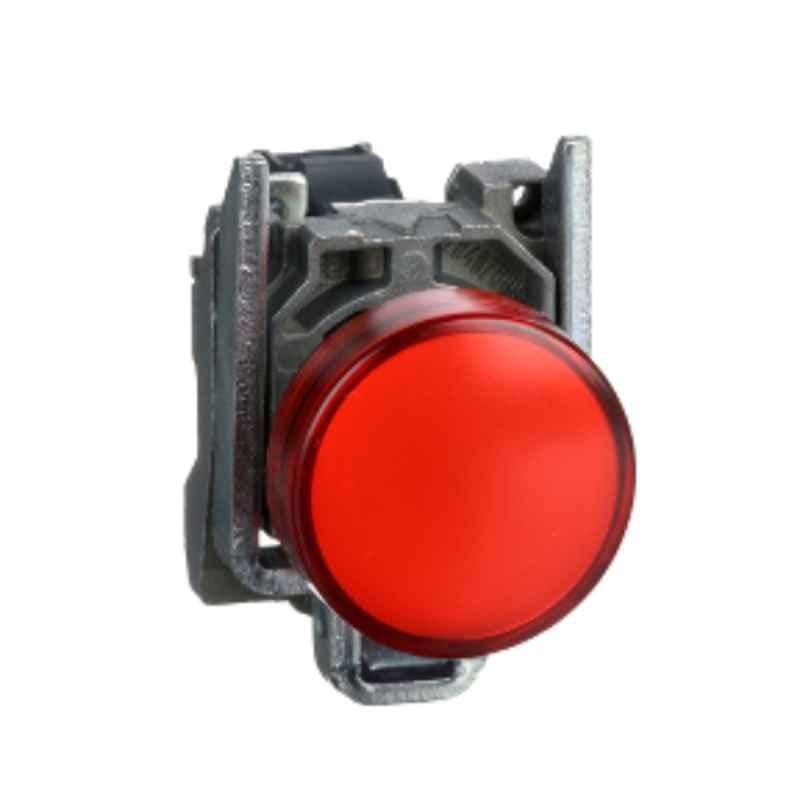 Schneider 110-120 VAC Red Plain Lens with Integral LED Pilot Light, XB4BVG4