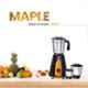 Candes MG-154 Maple 500W Orange & Black Mixer Grinder with 3 Jar
