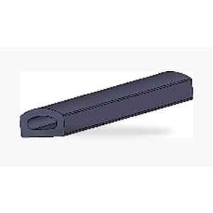 Avinya 15.5x9.5mm EPDM Sponge Black D-Type Hollow Gasket with DA Tape, AIEP-1101D