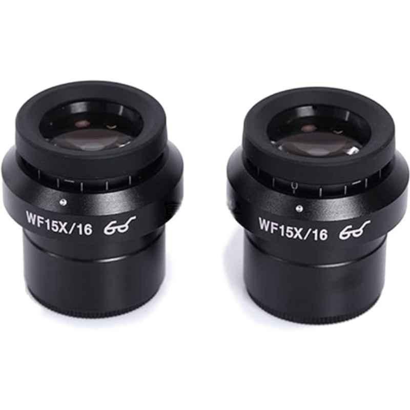 Optike 2 Pcs 15X 16mm Microscope Eyepiece Set, KMASZ-15