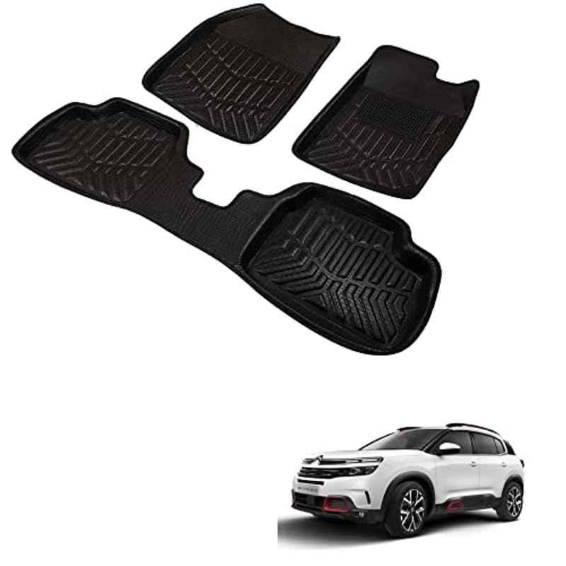 Kozdiko 3D Black Car Foot Mat Set for Citroen C5 Aircross, dshbdhb23