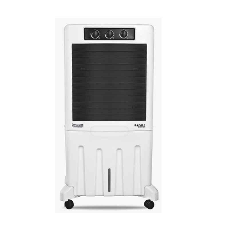 Summercool Rafale Tower 140W 95 Litre PP Off White Desert Air Cooler with Honeycomb Pad Cooling & 1 Year Warranty, NewRafale95Ltr
