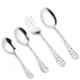 Steel Edge 30 Pcs Stainless Steel Flora Cutlery Set without Stand