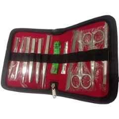Forgesy 11 Pcs Stainless Steel Surgical Dissection Kit with Measuring Tape & Case, GSS069