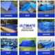 TRUPACK 11x15ft 200 GSM HDPE Blue Heavy Duty Multi Purpose Tarpaulin Tent with Carry Bag, TRU-2001115BLU