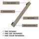 Atom PHS05 10 inch Brass Antique Finish Stainless Steel Pull Handle