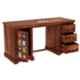 Salawas Arts 148x56x77cm Brown Sheesham Wood Honey Finish Study Table