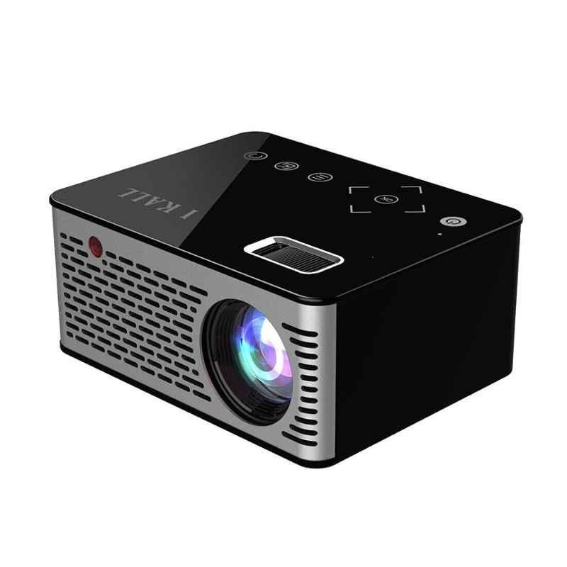 I Kall 60-110 Inch Black Wi-Fi Portable Projector with TFT LCD Display, T200