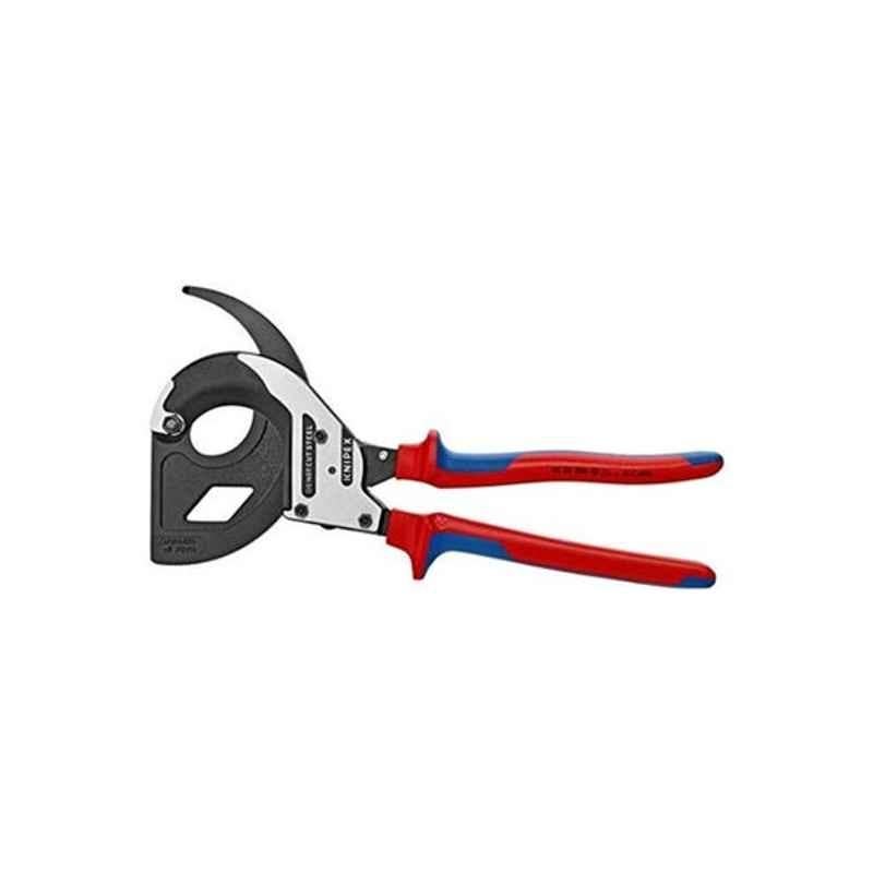 Knipex 307mm Plastic Red 3 Stage Ratchet Action Cable Cutter, 9532320