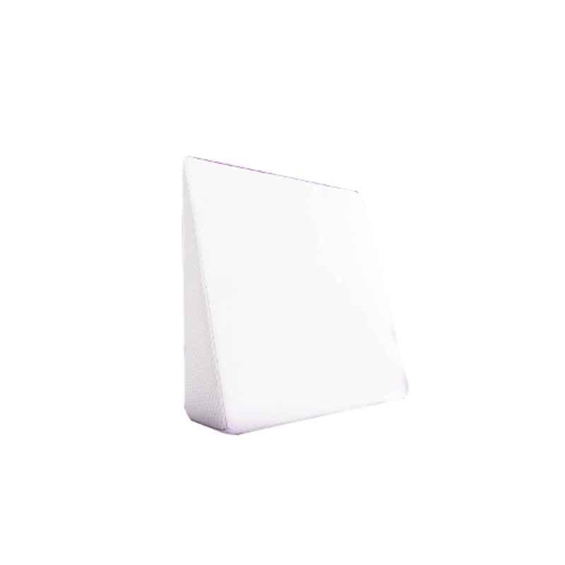 Frido 20x6.6x20 inch White Foam Wedge Back Support Cushion, FR-CBS-W1