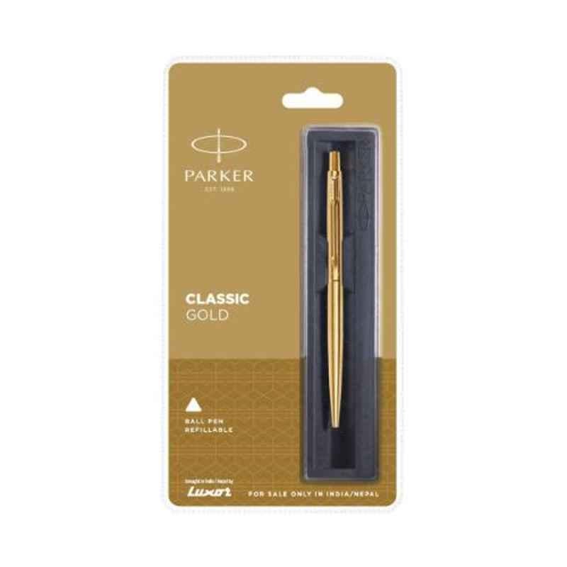 Parker Blue Ink Classic Gold GT Ball Pen