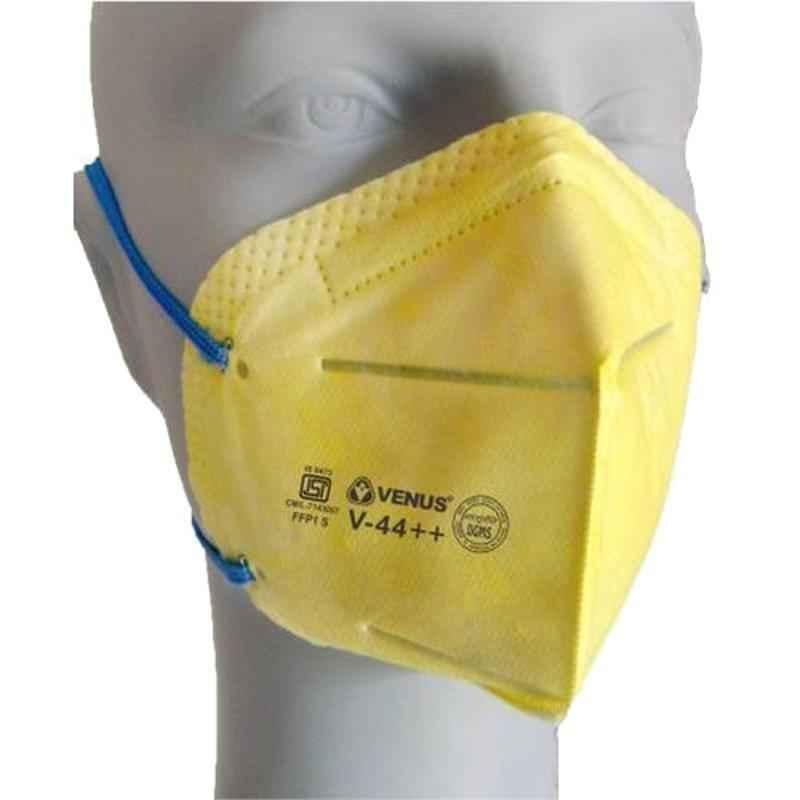 Venus V-44++ Yellow Dust Safety Respirator Mask (Pack of 4)