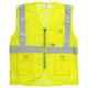 Club Twenty One Workwear Triple Extra Large Yellow Polyester Safety Jacket with 2 inch Reflective Tape