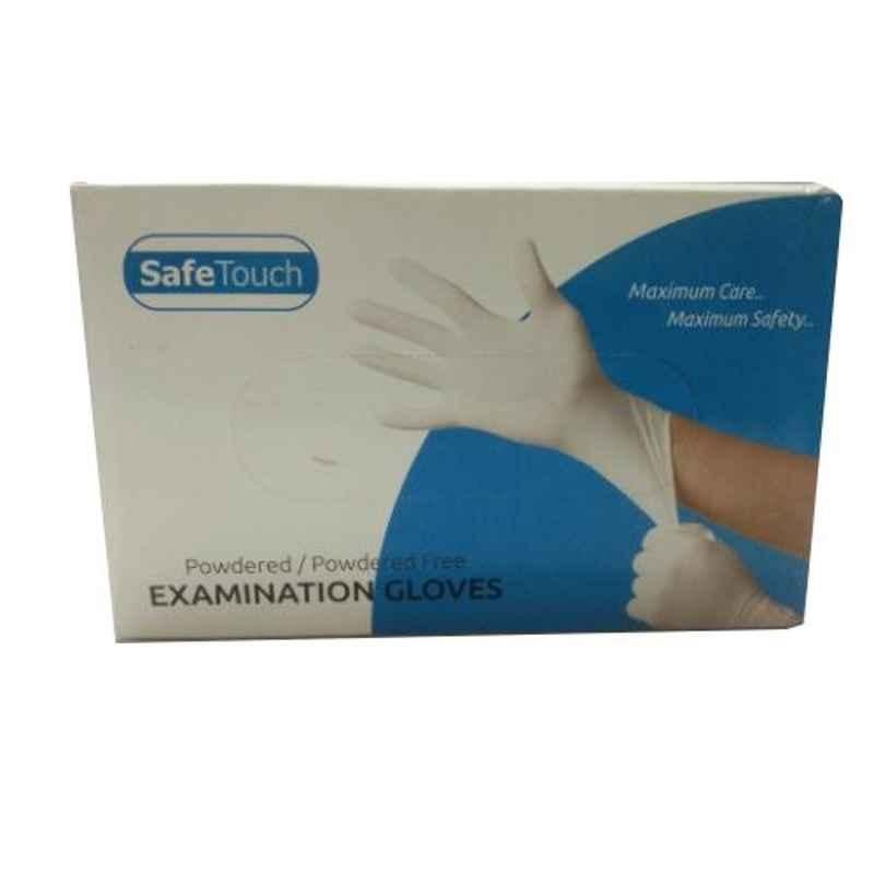Safe 100Pcs Hand White Latex Examination Glove Box