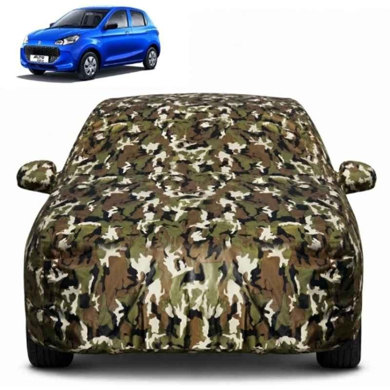 Allextreme Polyester Multicolour Camouflage Car Body Cover with Mirror Pocket for Maruti Alto K10 All Model & Years (2010-2025), PV_VLSV01