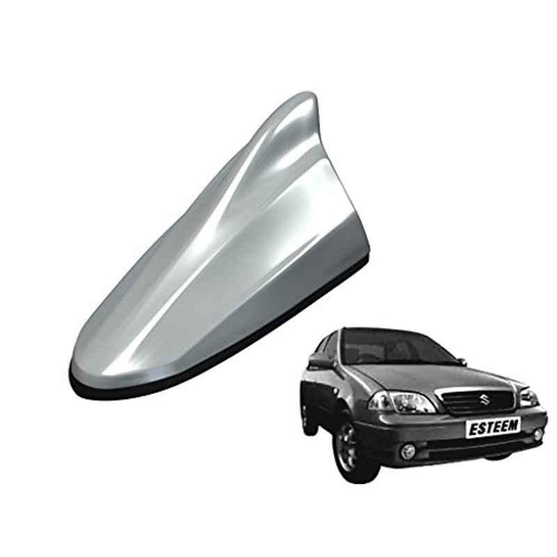 Kozdiko Silver Shark Fin Signal Receiver Car Antenna for Maruti Esteem