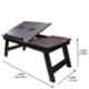 Table Mate 15x25x20cm Wooden Brown Portable Laptop Table, WL40002TM