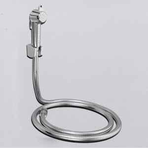 RN PTMT Silver Chrome Finish Health Faucet with Hope Pipe & Wall Holder for Toilet Cleaning, RNHF5410SS